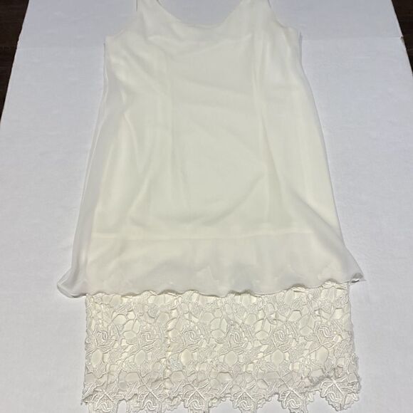Ivory color 2piece slip dress with lace bottom size 12 by Jeffery & Dara - Picture 12 of 12
